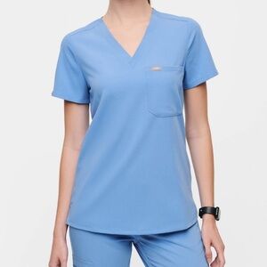 Figs Ceil Blue Scrub Set